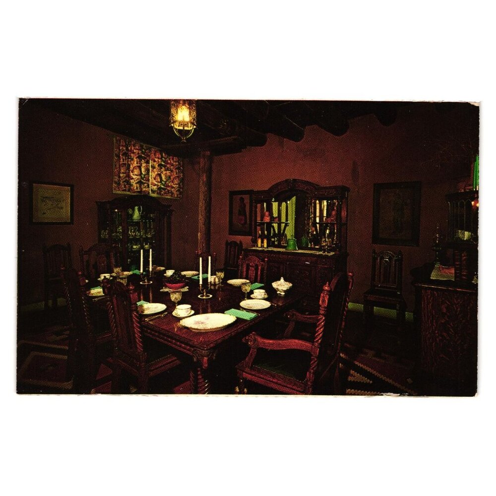 Hubbell Trading Post National Historic Site Postcard Dining Room Scene Vintage
